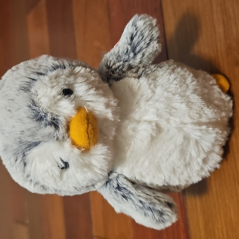 NWT Aurora Destination Nation Baby Penguin 6" Soft Plush Gray White Eco Friendly